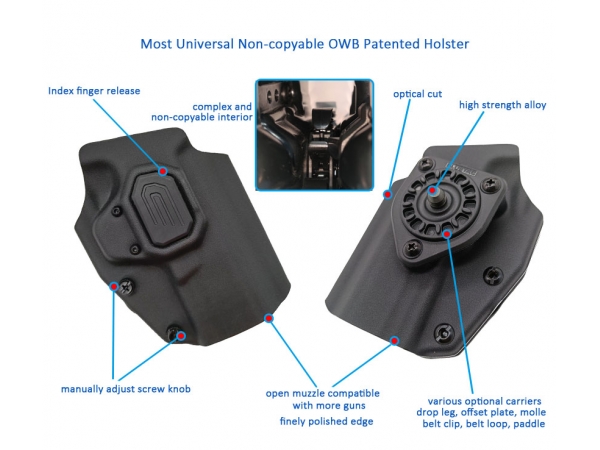 New launched upgraded universal holster fits 300+ standard/compact handguns